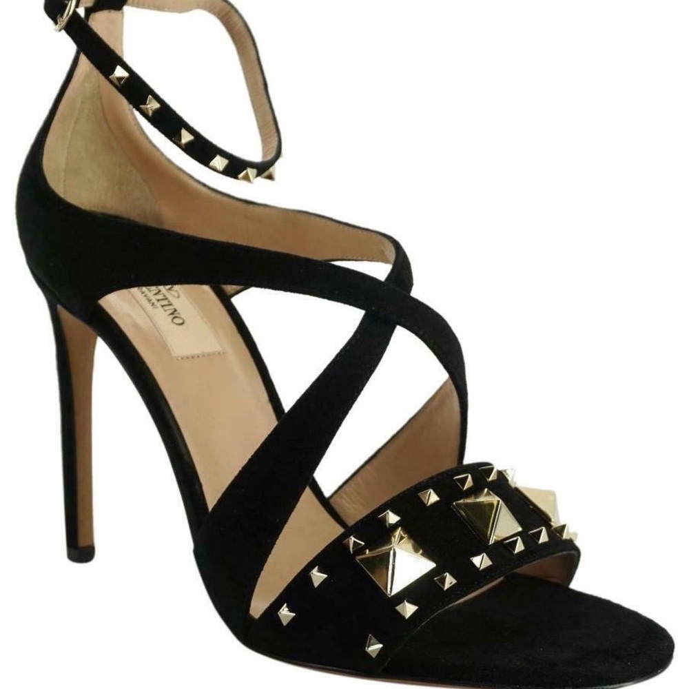 Maison Valentino Studded Suade Heels